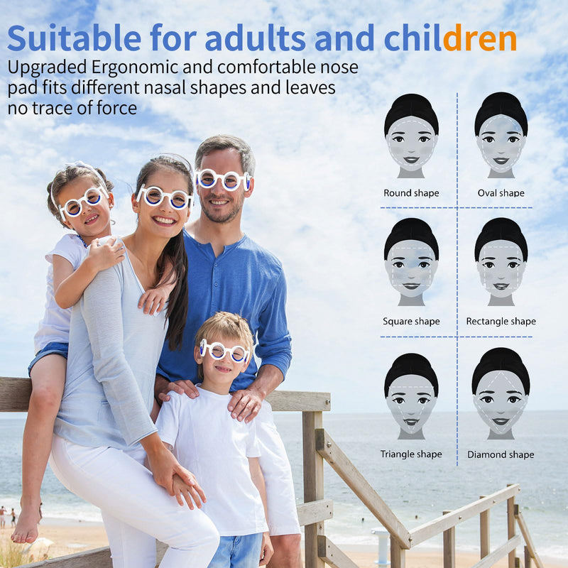 Hion Motion Sickness Glasses - Ultra-Light No-Lens Travel Relief (Violet, 1 Pair)