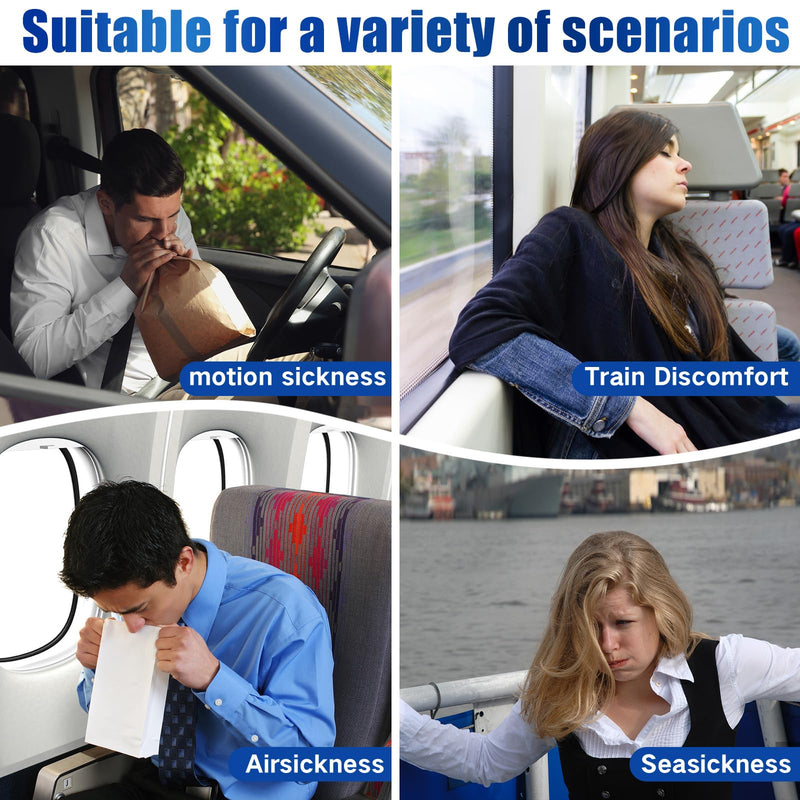 Hionfurt 32ct Motion Sickness Patches – Non-Drowsy, Up to 72 Hours, for Cruise, Car, Air Travel