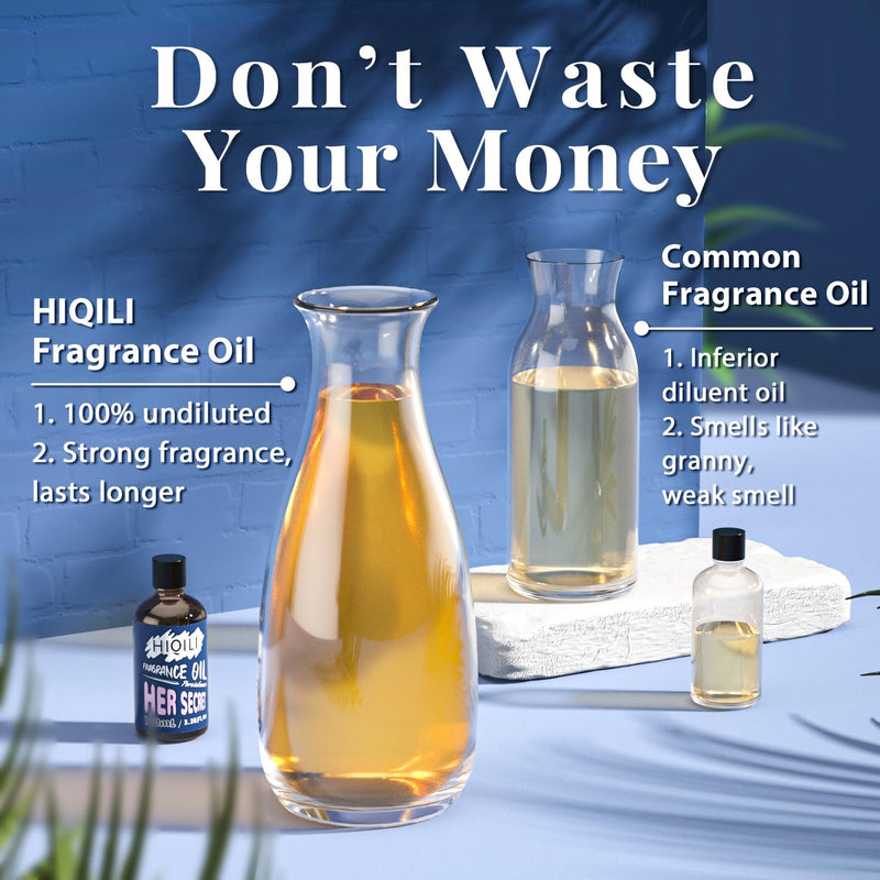 HIQILI Her Secret Fragrance Oil 100ml – Diffuser, Car Freshies, Candle & Soap Making