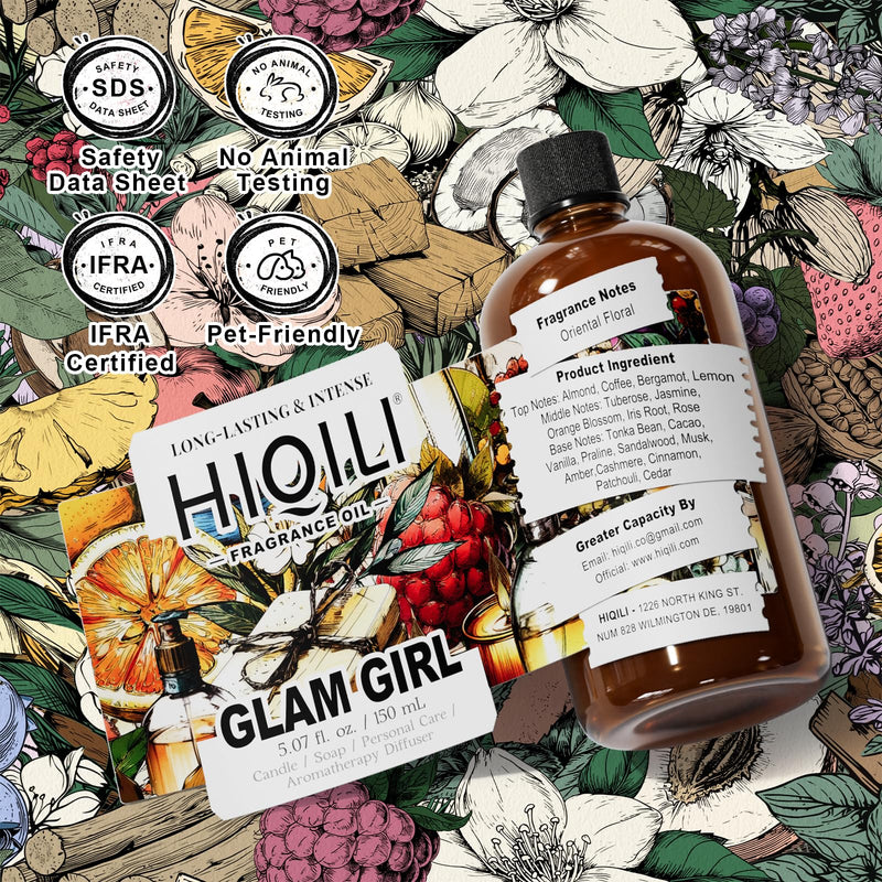 HIQILI Glam Girl Fragrance Oil – Inspired by Her-rera G.Girl | 5.07 fl oz