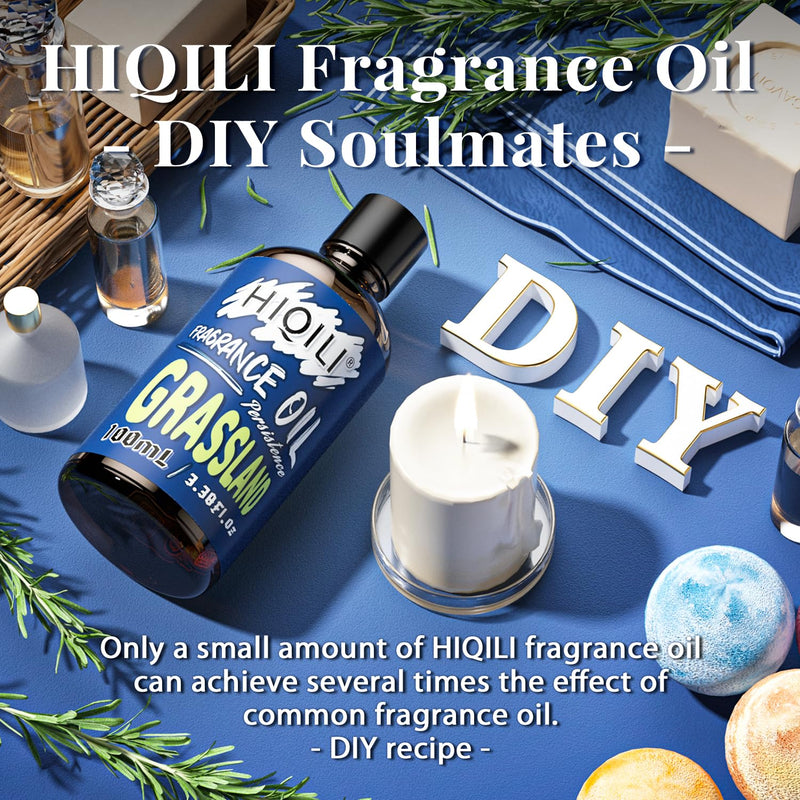 HIQILI Grassland Fragrance Oil 100ml - Diffuser & Candle Making
