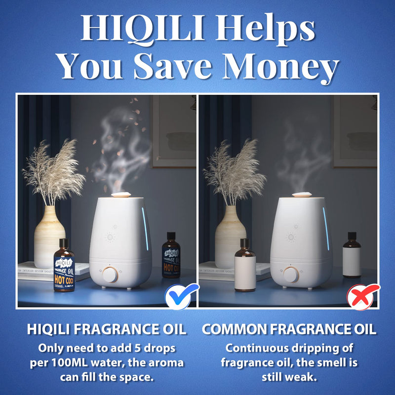 HIQILI Hot Coco Essential Oil 100ml | Winter Fragrance for Diffuser & DIY Candles