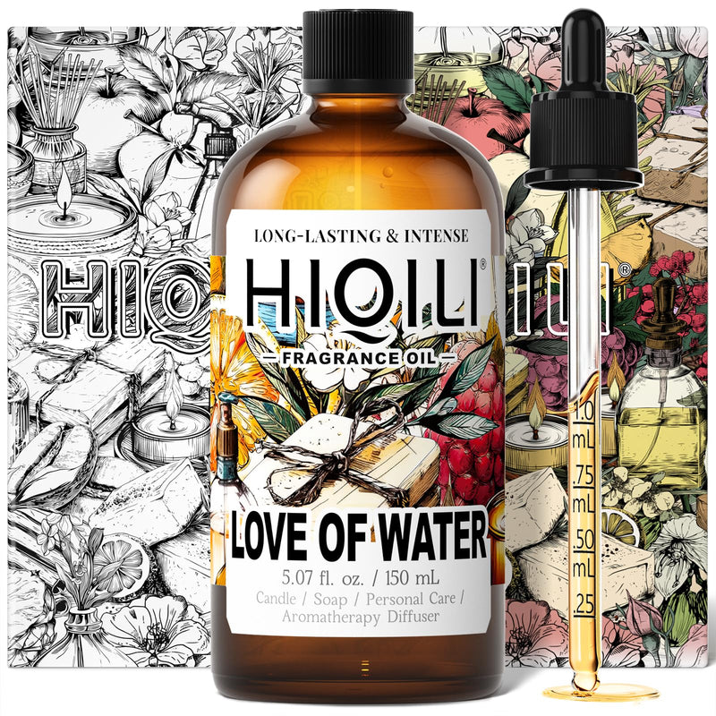 HIQILI Love of Water Fragrance Oil for Aromatherapy Diffuser – Inspired by Kenz. o's L'Eau – 5.07 Fl Oz
