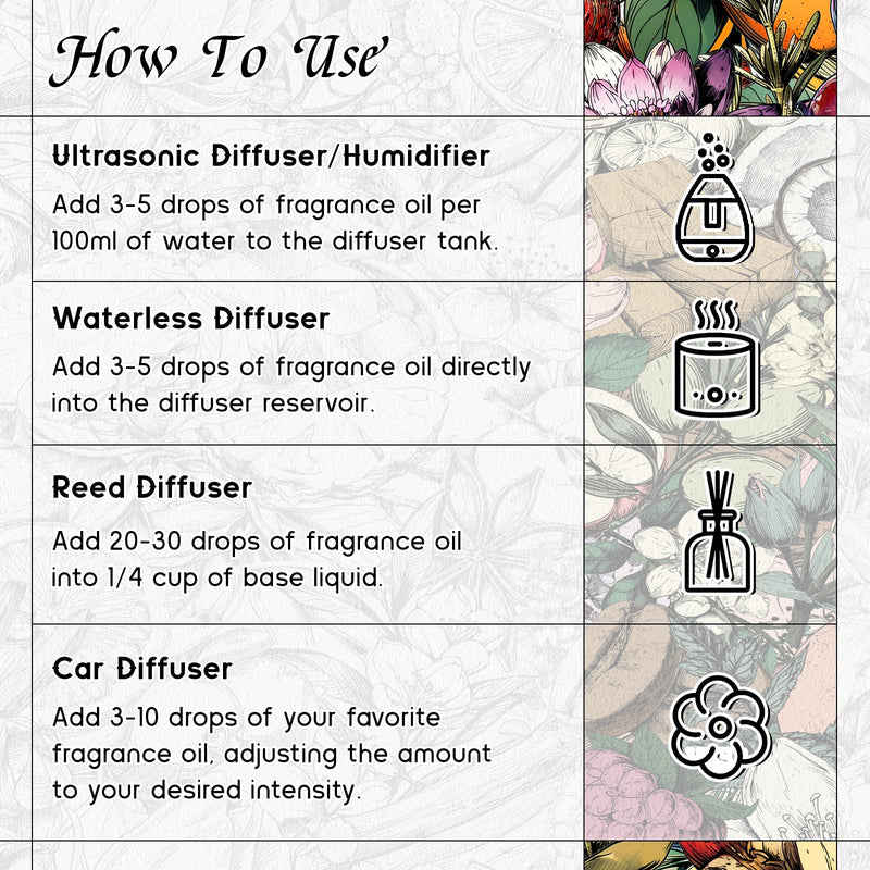 HIQILI Midnight Craving Diffuser Oil – Long-Lasting Fragrance (3.38 fl oz)