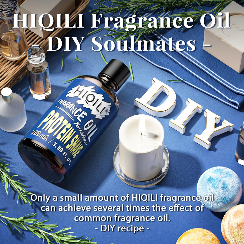 HIQILI Protein Shake Fragrance Oil 100ml – Long-Lasting Scent for Diffuser, Soap & Body Care