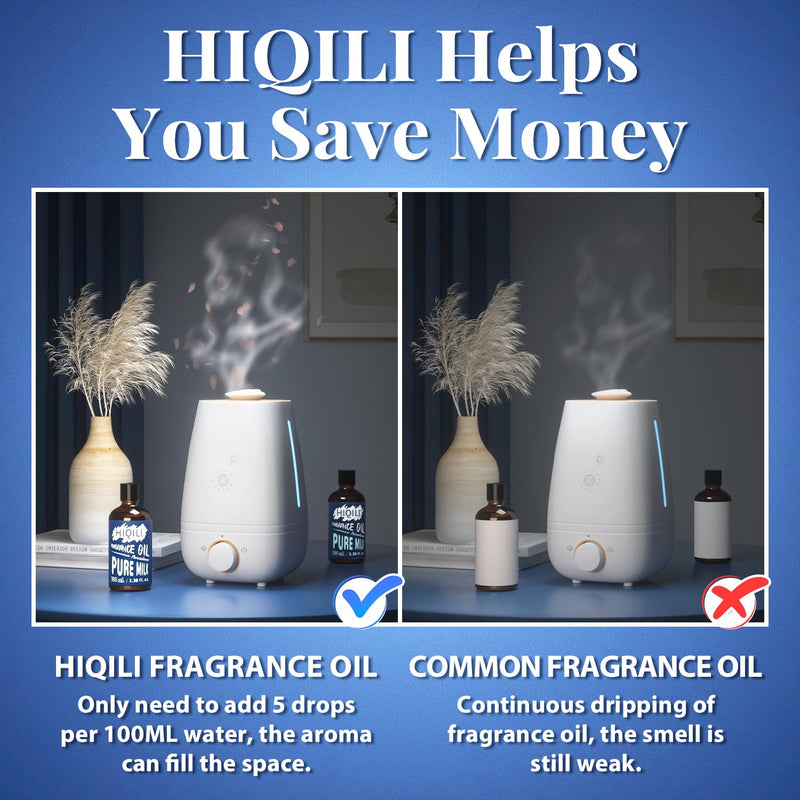 HIQILI Pure Milk Essential Oil 100ml – Fragrance Oil for Diffusers, Soap & Candles