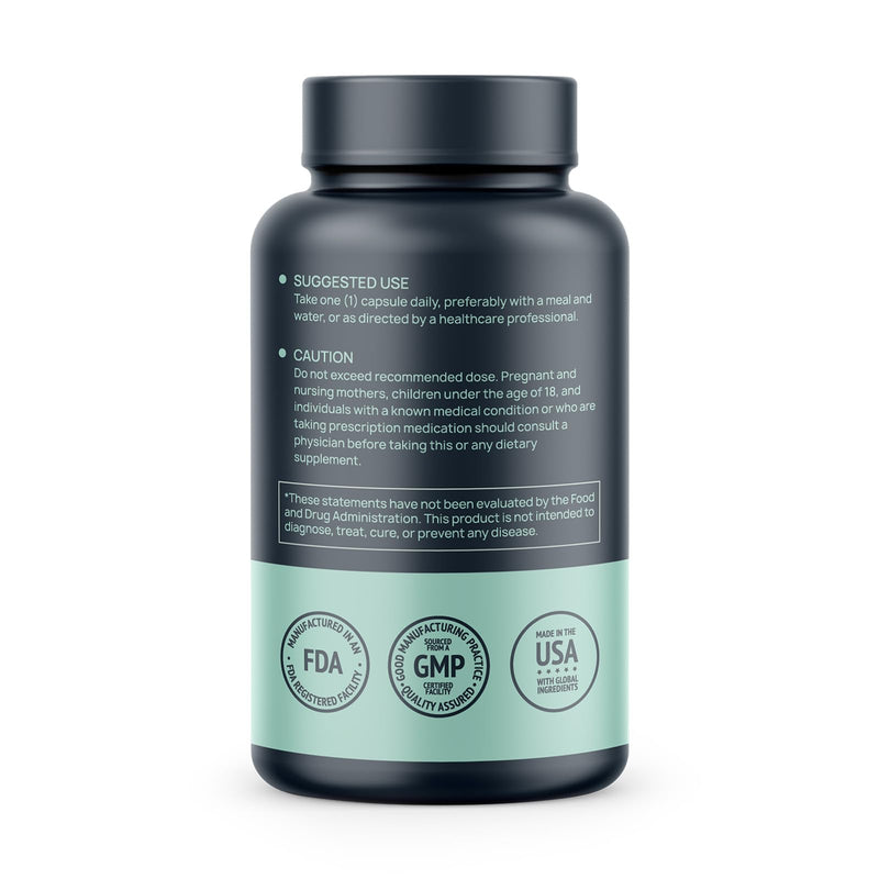 HMS Nutrition Potent Trans-Pterostilbene 200mg | 120 Vegan Capsules | Gluten, Soy & Dairy Free