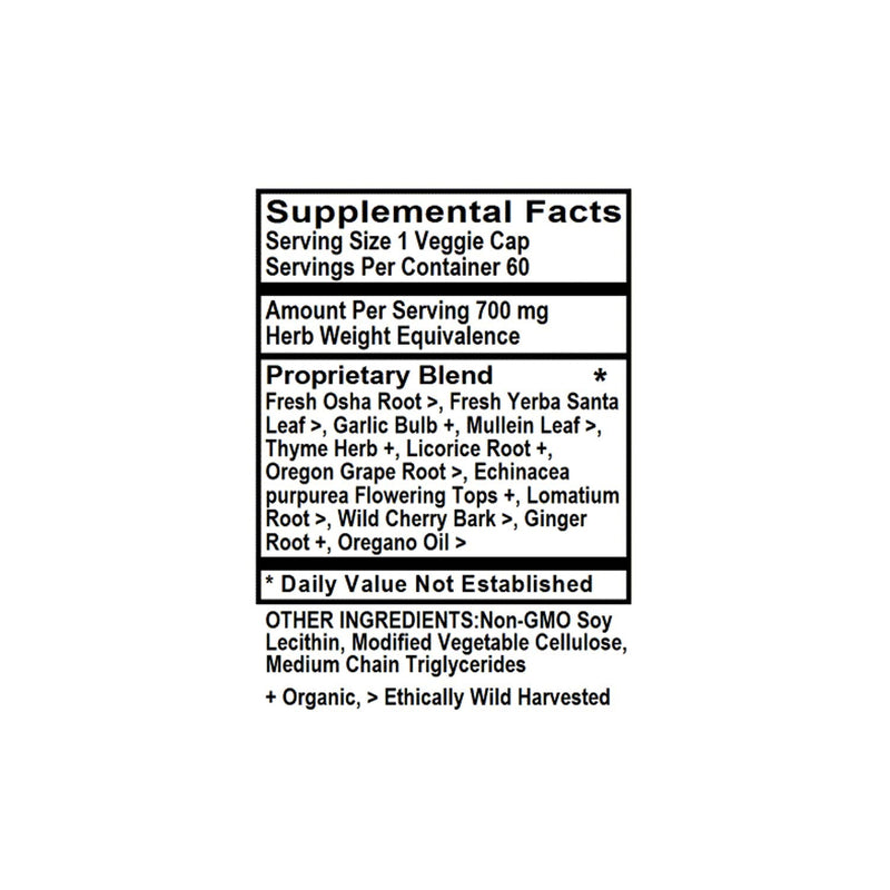 Holly Hill Health Foods CongestEeze – 60 Liquid Vegetarian Capsules | Lung Support