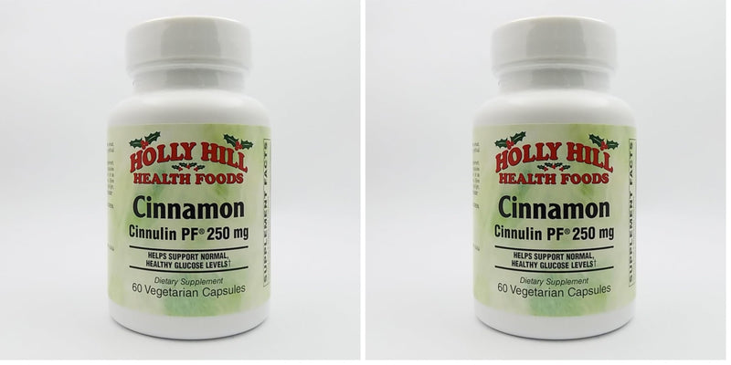 Holly Hill Health Foods Cinnamon Cinnulin PF 250 mg | 60 Veg Capsules (Pack of 2)