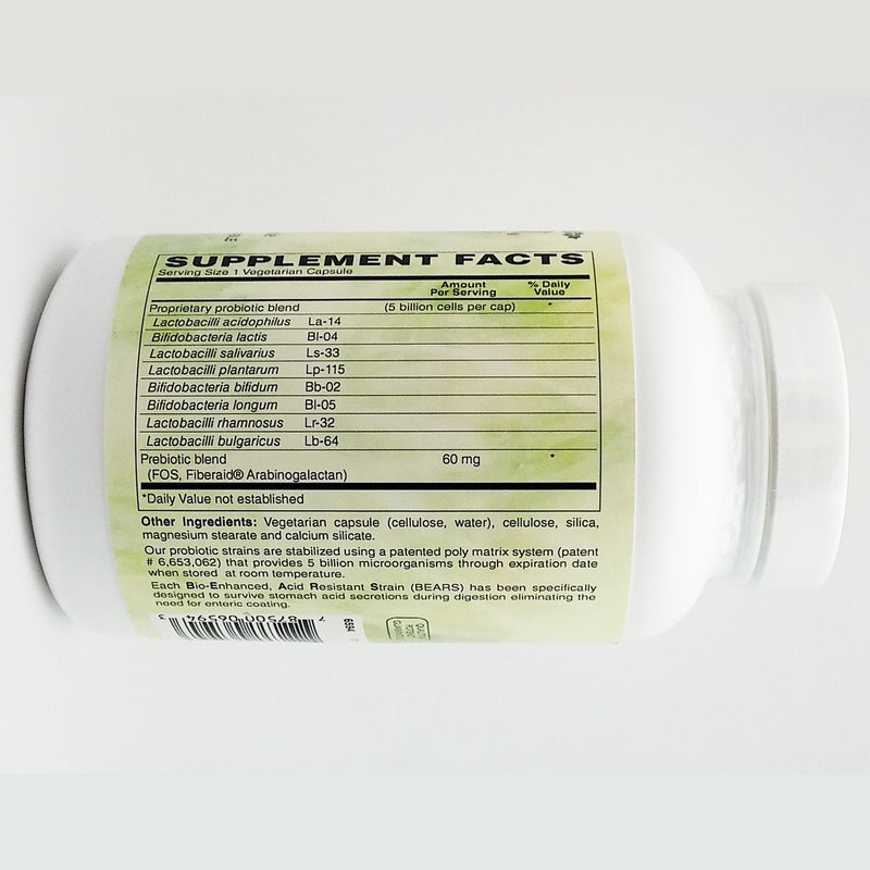 Holly Hill Suprema Dophilus 240 Vegetarian Capsules – Probiotic + Prebiotic Formula