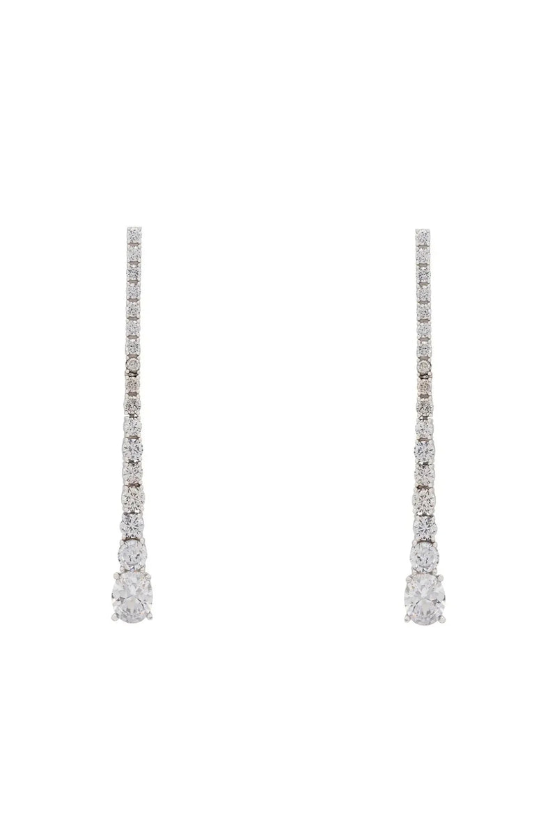 Hollywood Drop Earrings Silver