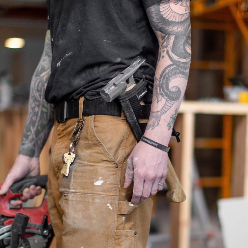 Holstery Jolly Roger Clip-On Hammer and Tool Holster - Right hand Side