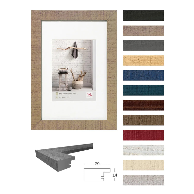 A4 Light Grey Picture Frame - Walther Home Wooden