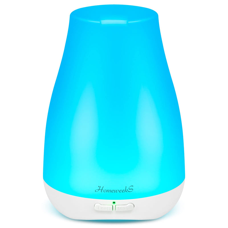 Homeweeks 100ml Colorful Essential Oil Diffuser | Adjustable Mist & Auto Off