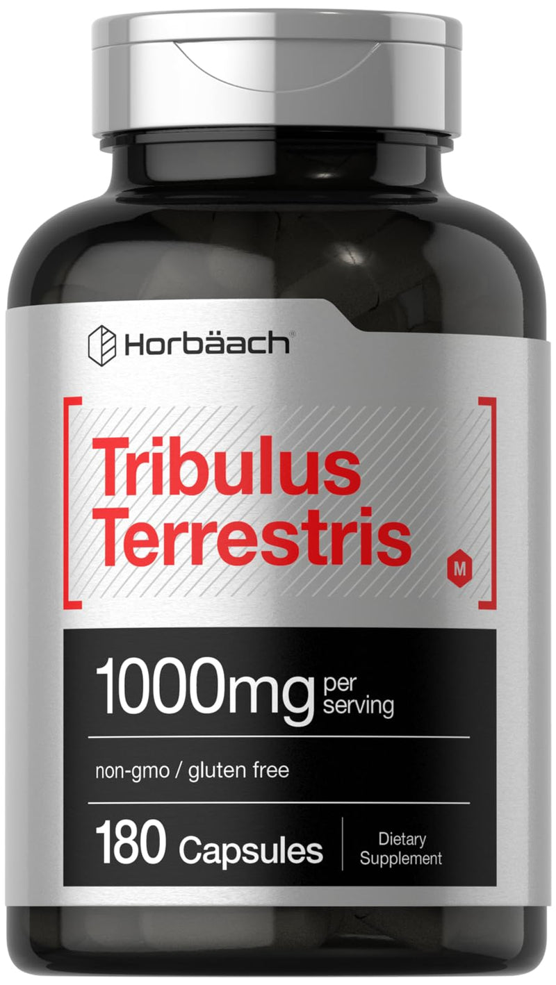 Horbaach Tribulus Terrestris for Men – 1000 mg, 180 Capsules | Non-GMO & Gluten Free