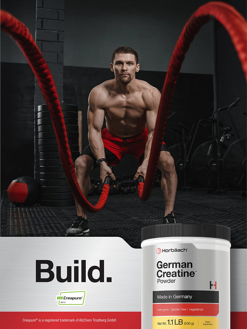 Horbäach German Creatine Powder 500g – Creapure, Made in Germany
