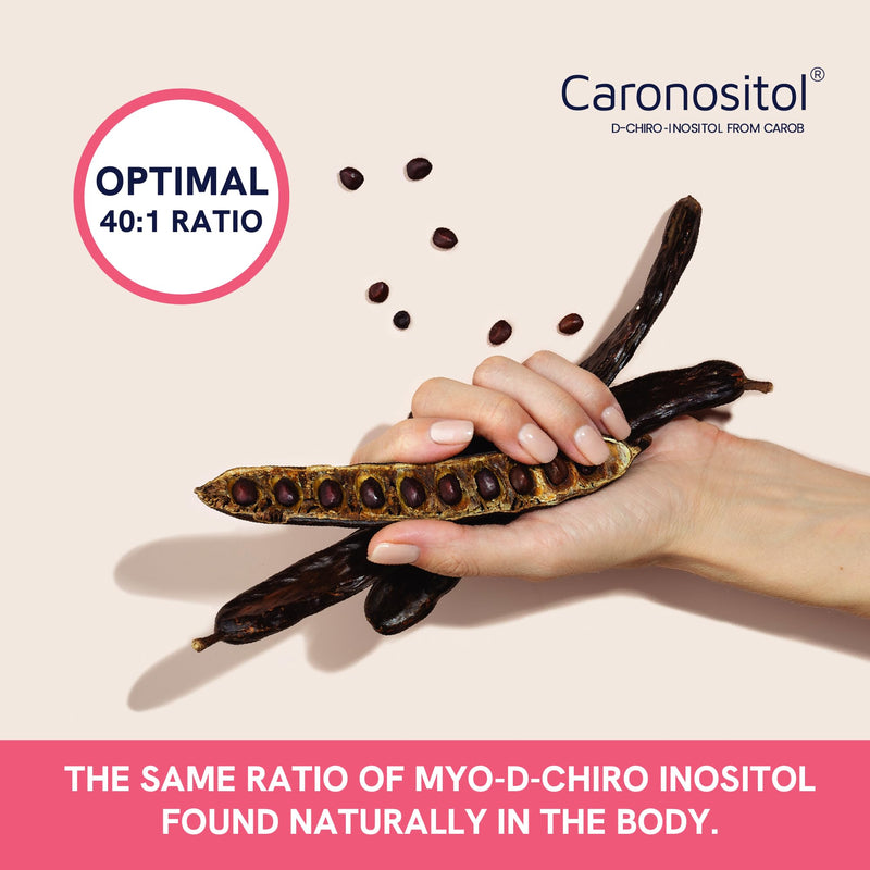 Myo-Inositol & D-Chiro Inositol for Hormone Balance for Women | Fertility & Ovarian Health | 40:1 Ratio | 2000mg / 50mg | 120 Ct