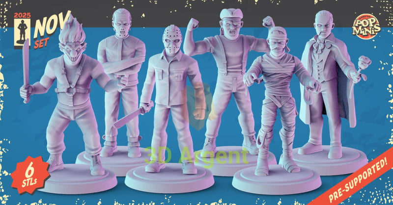 Horror Icons Figures compatible D&D DragonLance Miniatures Pop Minis