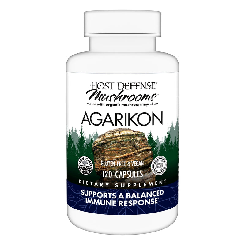 Host Defense Agarikon Capsules – Immune Support Mushroom Supplement – 120 Capsules
