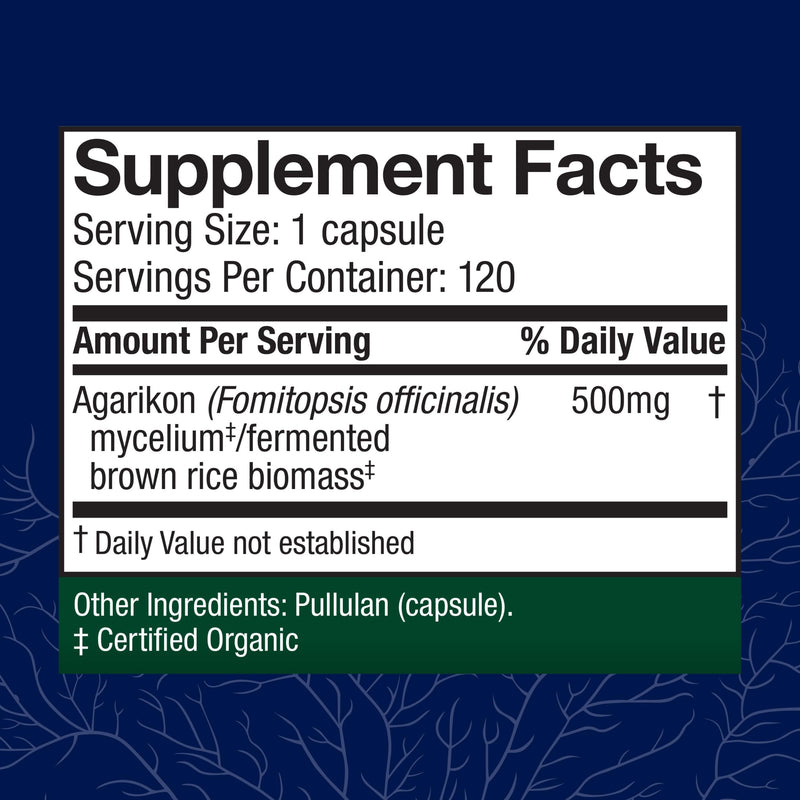 Host Defense Agarikon Capsules – Immune Support Mushroom Supplement – 120 Capsules