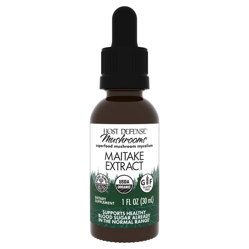 Host Defense Maitake Extract - Immune & Cellular Health Support - 1 oz (30 Servings)