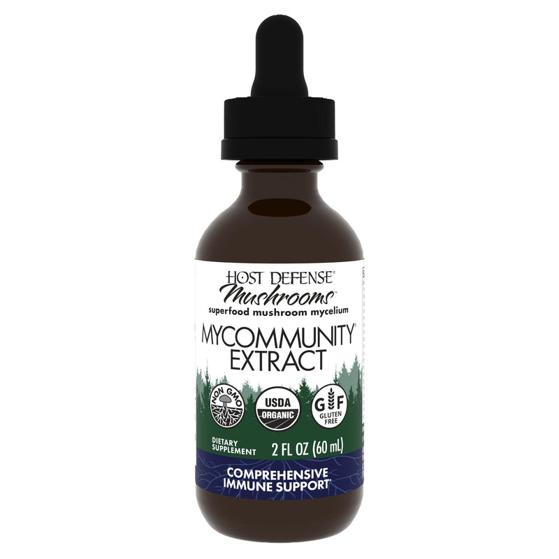Host Defense MyCommunity Extract - 17-Species Mushroom Blend for Immune Support (2 fl oz)