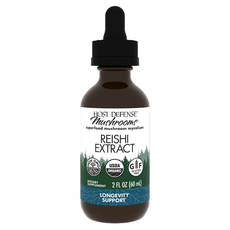 Host Defense Reishi Extract – Immune & Heart Health Support (2 fl oz, 60 Servings)
