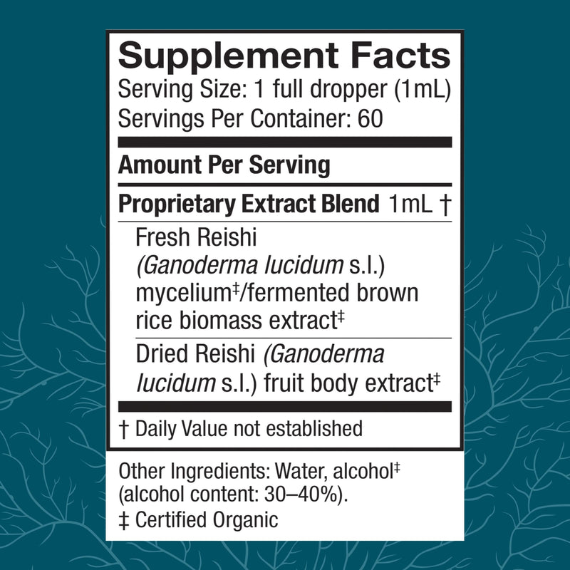 Host Defense Reishi Extract – Immune & Heart Health Support (2 fl oz, 60 Servings)