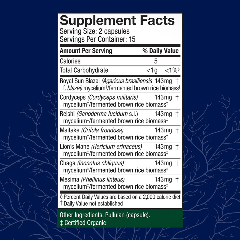 Host Defense Stamets 7-7 Species Blend - Immune Support (30 Capsules)
