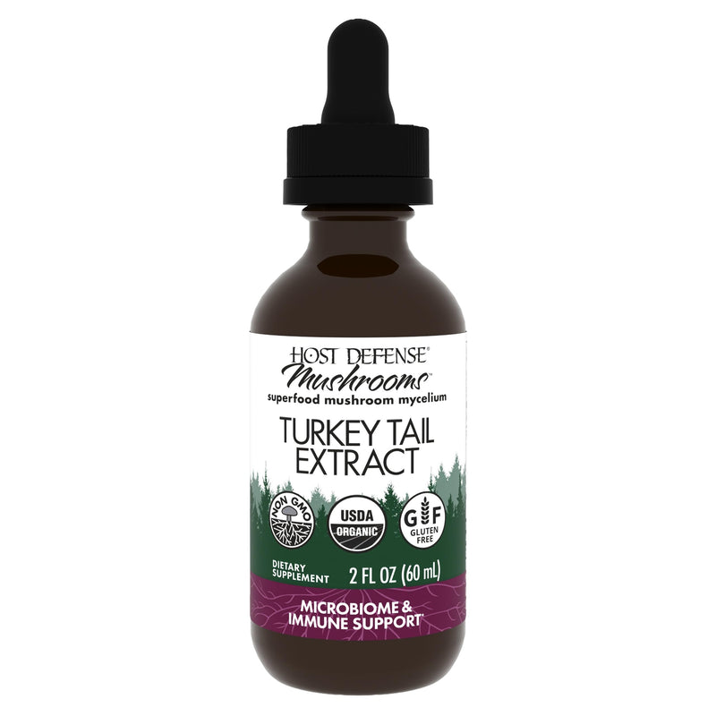 Host Defense Turkey Tail Extract – Digestive Health & Immune Support (2 oz)