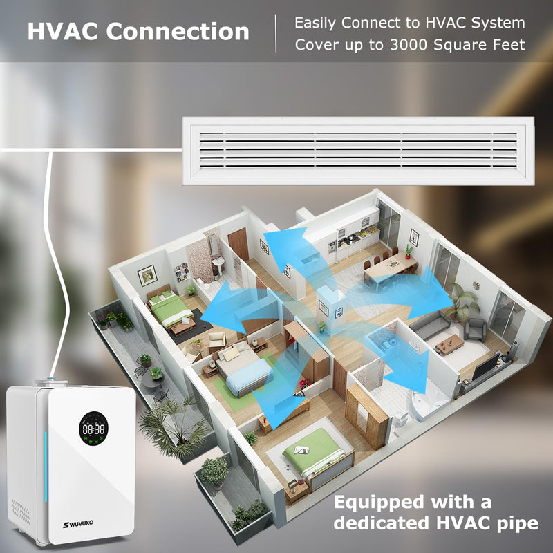 Hotel Scent Diffuser with Power Cold Air Technology – HVAC Coverage Up to 3,000 Sq Ft | White