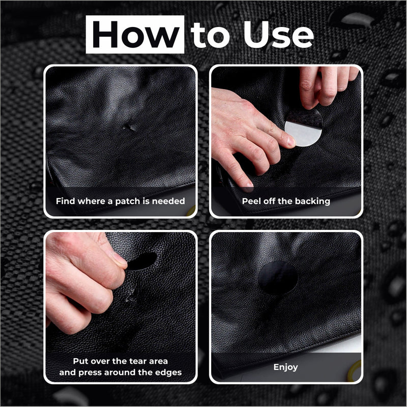 Repair Patches (30+ Colours) for Puffer Jackets, Tents, Upholstery - Stick On, Waterproof, Tear-Cold-Heat-Resistant