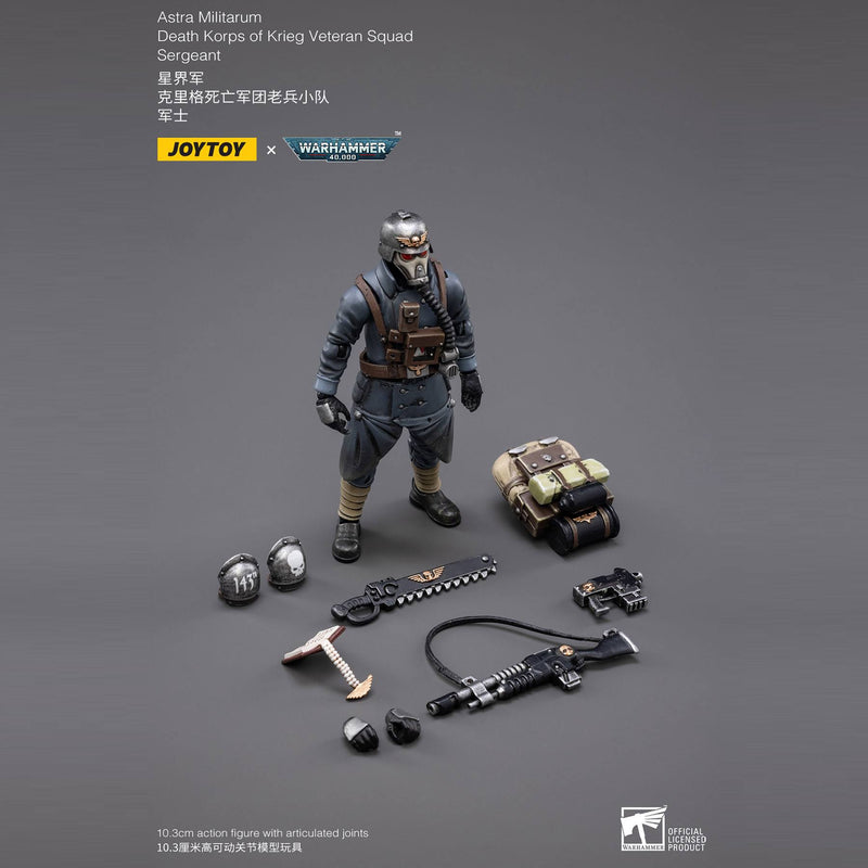Joy Toy Warhammer 40k 1/18 Death Korps of Krieg Veteran Squad Sergeant 10cm