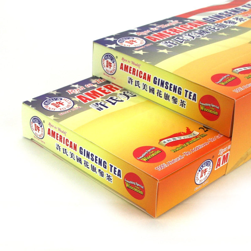 Hsu's American Ginseng Tea Bags – 40-Count Box (Wisconsin-Grown) SKU 1038