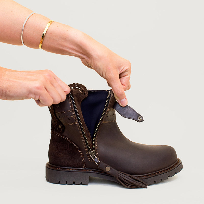 Hudson Ankle Boots - Chocolate