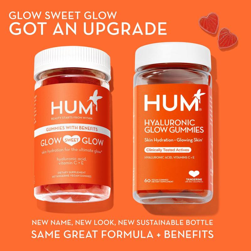 HUM Hyaluronic Glow Gummies – Low Molecular HA, Amla Vitamin C, Vitamin E