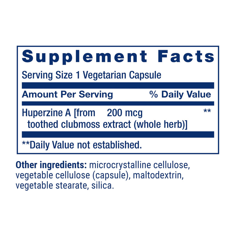 Life Extension Huperzine A – Memory & Cognitive Health, 60 Vegetarian Capsules