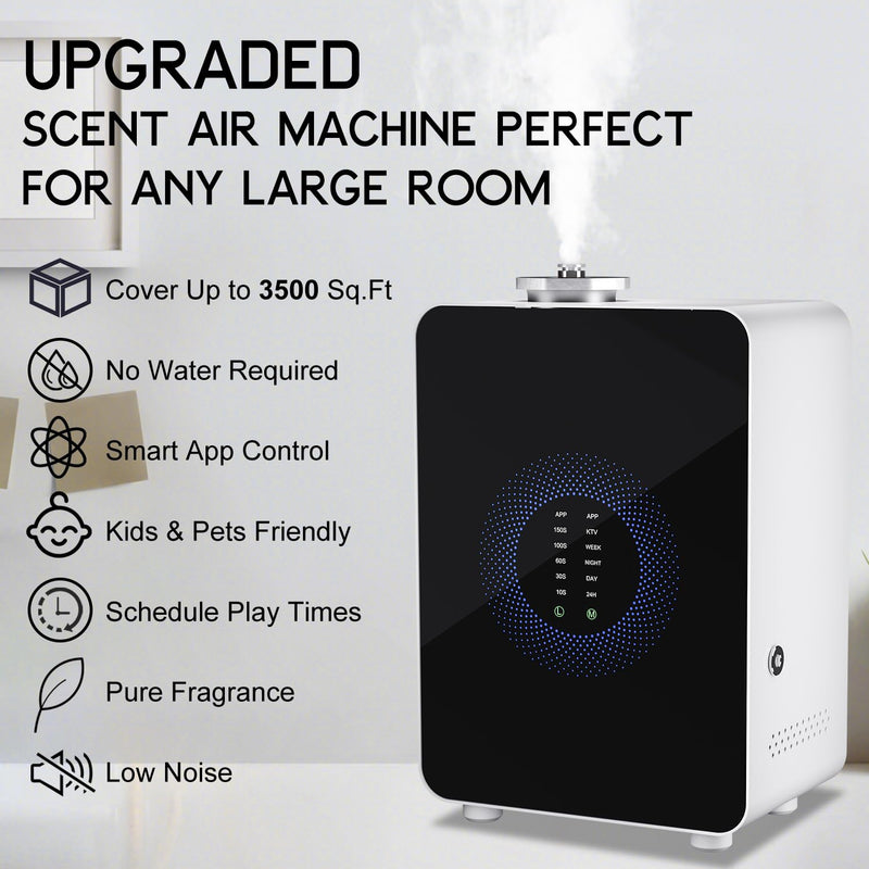 HVAC Scent Diffuser White – Covers 3,500 Sq Ft with Cold Air Diffusion
