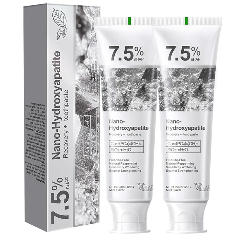 Hydroxyapatite Toothpaste - Enamel Protection, Gentle Formula (2pcs)
