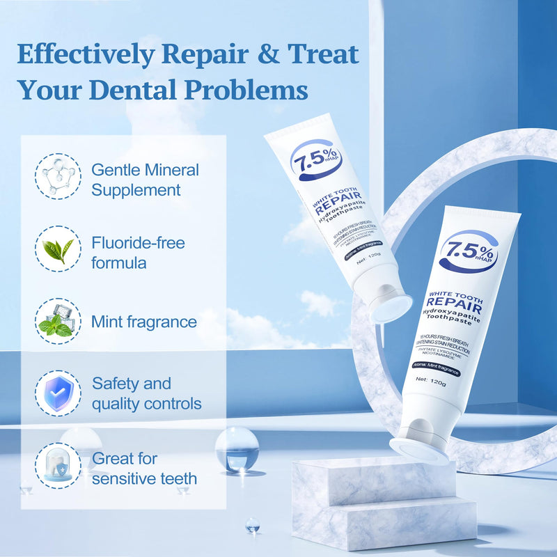 Nano Hydroxyapatite Toothpaste for Enamel Protection & Whitening