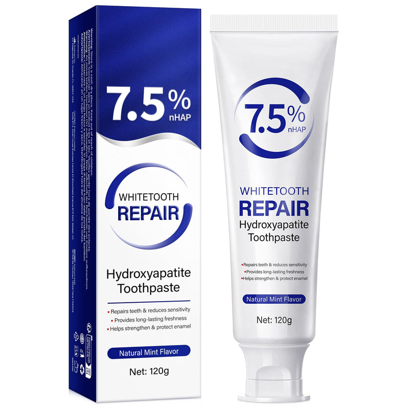 Hydroxyapatite Toothpaste for Enamel Protection - Fluoride-Free for Sensitive Teeth