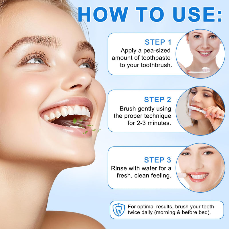 Hydroxyapatite Toothpaste 9.9% – 2PCS Nano, Fluoride Free, Enamel Protection