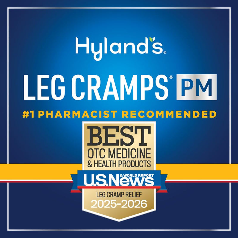 Hyland's Leg Cramps PM - Nighttime Leg, Calf & Foot Relief | 100 Quick-Dissolving Tablets (2-Pack)