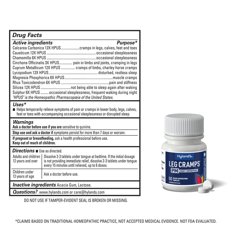 Hyland's Leg Cramps PM — Nighttime Cramp Relief (200 Total)
