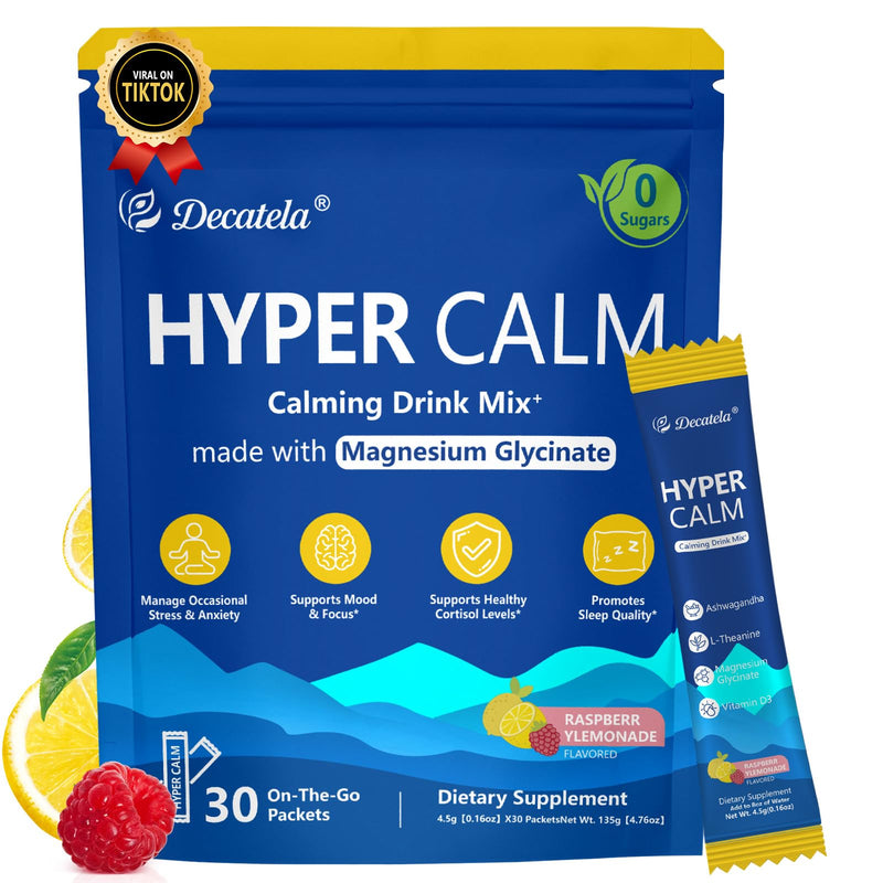 HyperCalm Cortisol Balance Drink with Magnesium Glycinate, Ashwagandha & L-Theanine