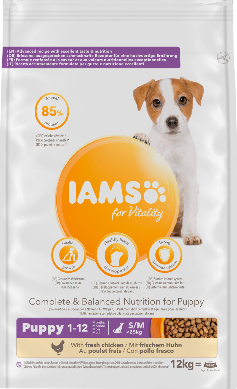 Iams Puppy Vitality Chicken 12kg