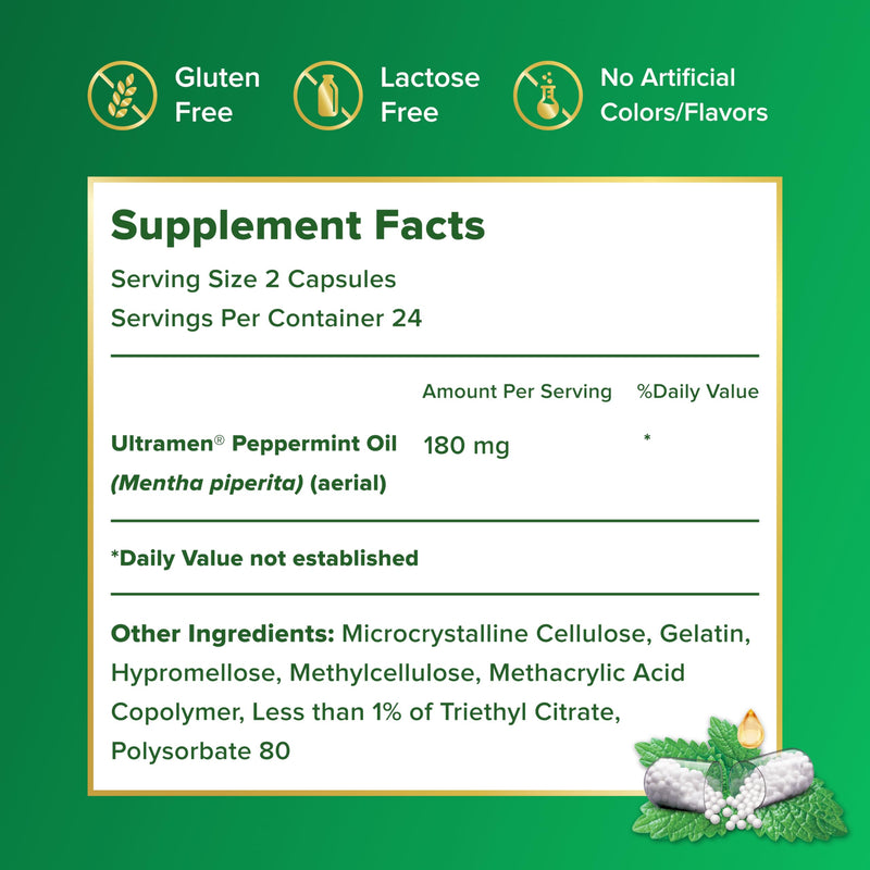 IBgard Gut Health Supplement with Peppermint Oil — 48 Capsules