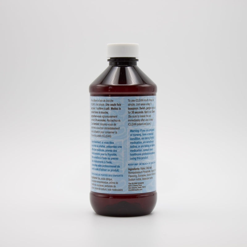 iCLEAN Mouthwash - Fluoride & Alcohol-Free Rinse | Harness The Power of Iodine | Molecular Iodine Mouth Rinse for Clean Oral Care | Gargle for Bad Breath & Oral Wellness | Cleans Where Others Can't