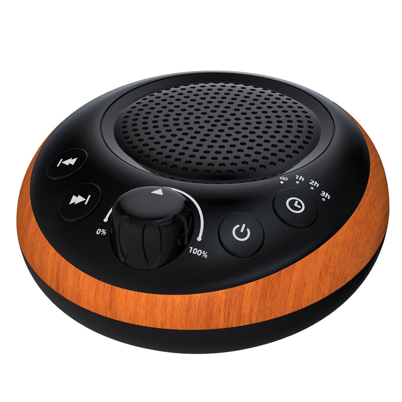 iDealSleep Sound Brown Noise Machine – 30 Soothing Sounds, 36-Level Volume, Auto-Off Timer, Memory