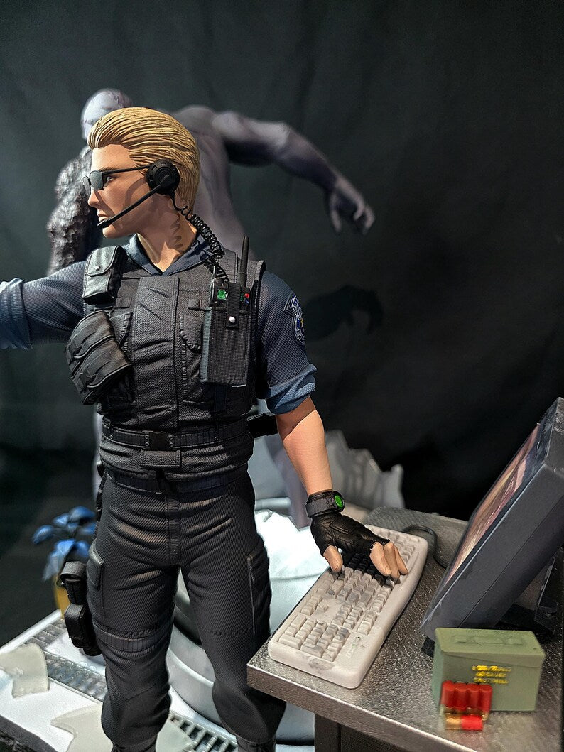 Resident Evil Tyrant & Albert Wesker 1/6 Diorama Statue With USB Lighting